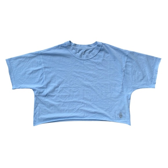 Free People Movement Inspire Tee Misty Skies Blue Size XS NWOT - Picture 4 of 6
